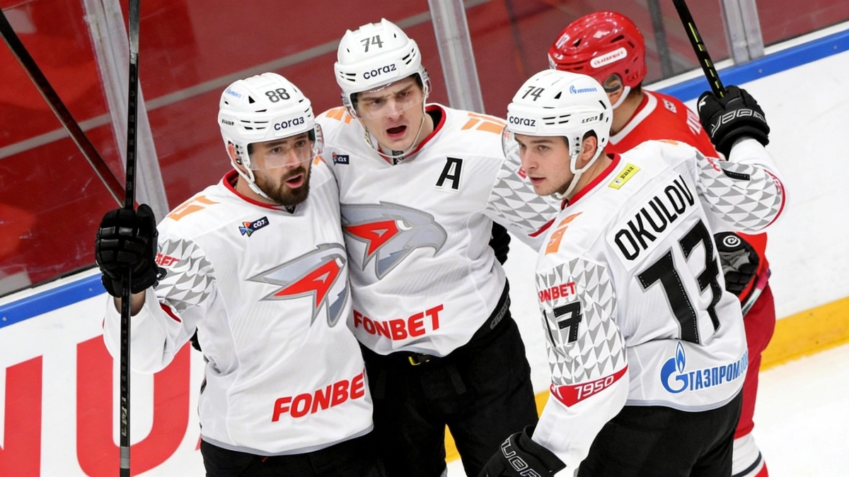 «Авангард» разгромил «Северсталь» 5:2 и занял второе место в КХЛ