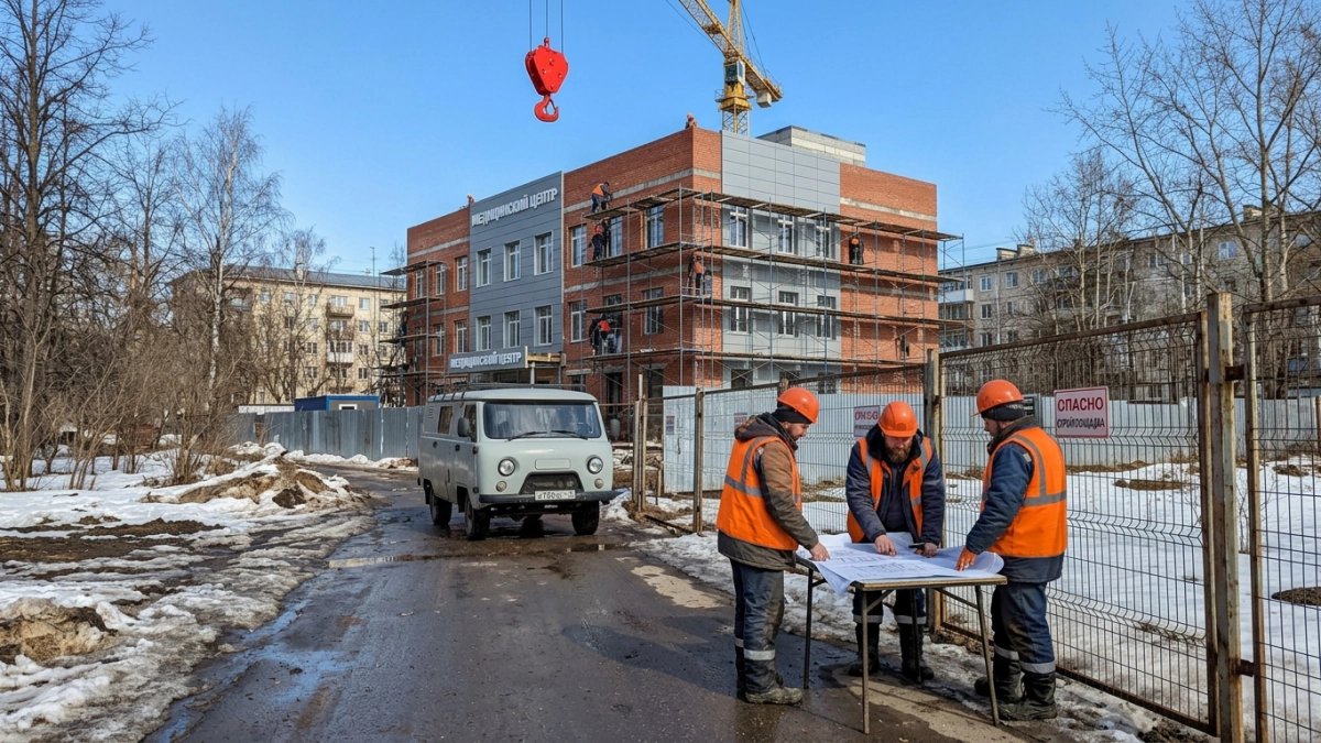 В Люберцах строят поликлинику на 540 посещений с детским и взрослым блоками