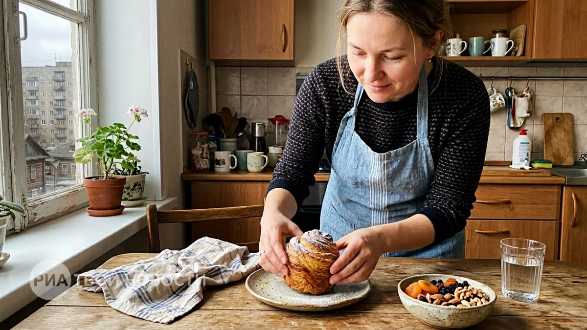 Пеку краффин на Пасху с начинкой — мягкий остаётся всю неделю и не крошится