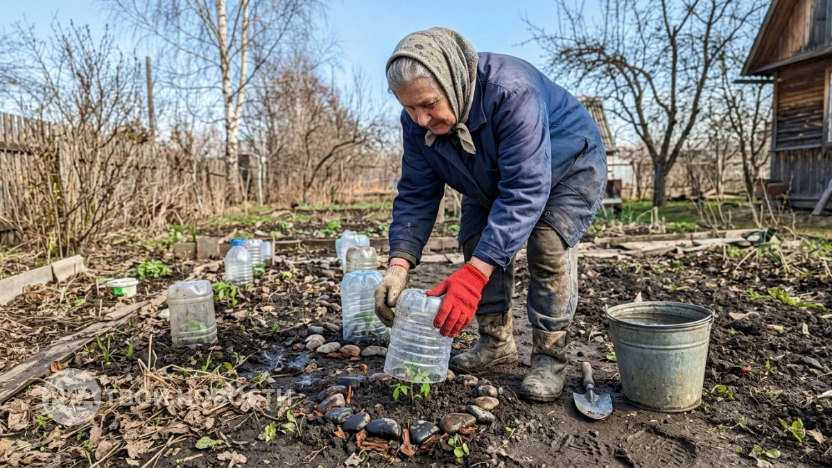 Собираю легкий каркас от возвратных холодов за десять минут и спокойно оставляю нежную рассаду ночевать в теплице