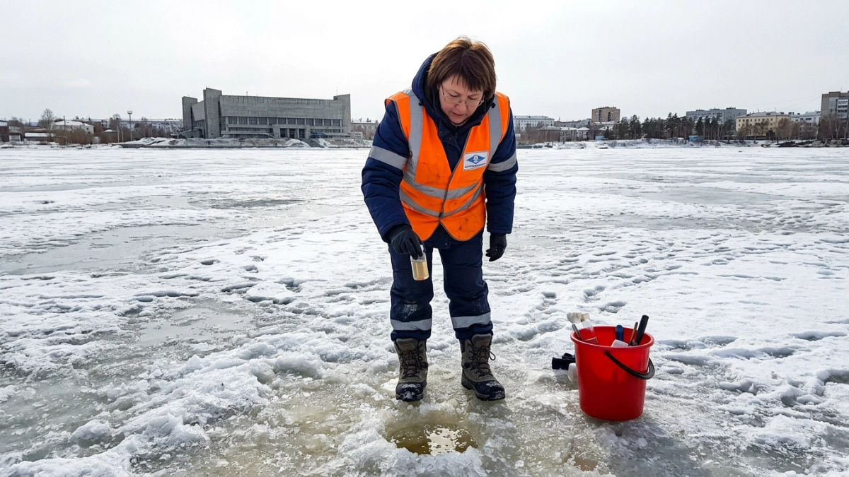 На священное озеро Сайсары в Якутске вывели сточные воды через траншею