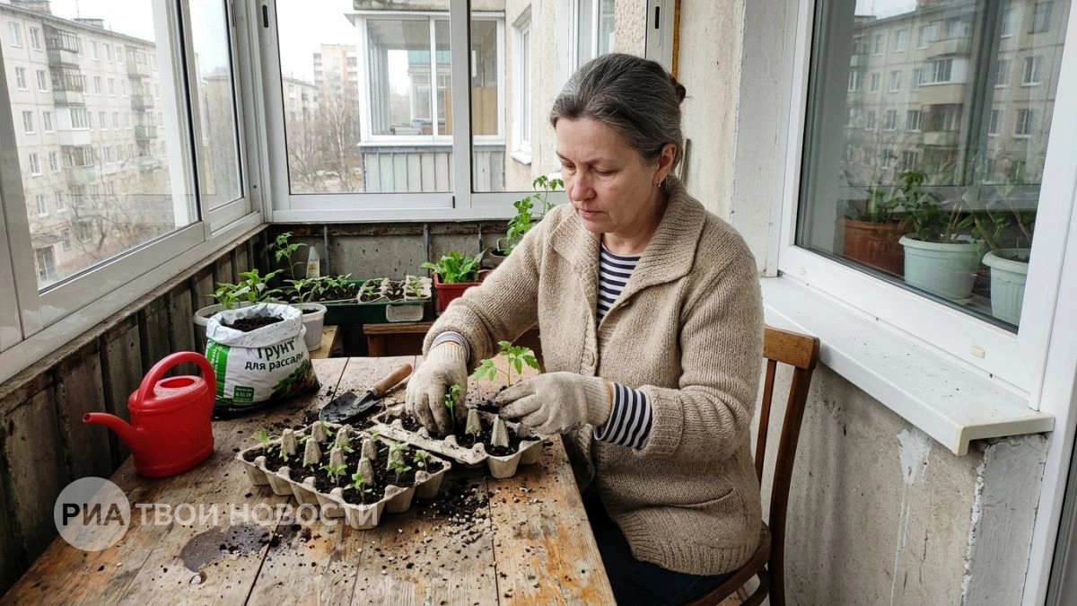 Всю зиму складывала яичные лотки на балконе — весной они заменили мне покупные кассеты для рассады и мульчу
