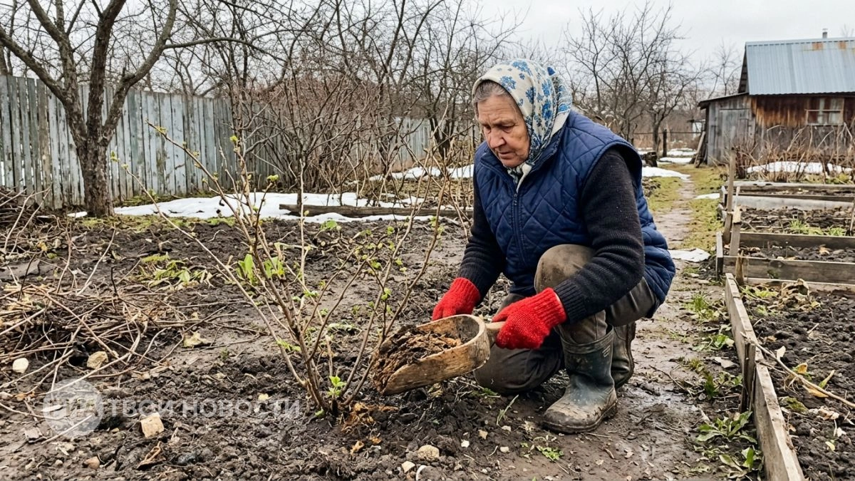 Горсть этого порошка под смородину в марте — и летом ягоды наливаются крупнее винограда, ветки трещат
