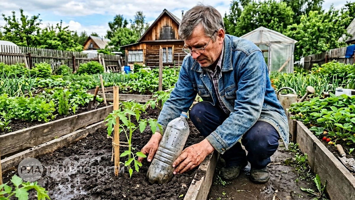 За зиму набираю мешок пластиковых бутылок и к весне делаю из них вещи, без которых мой огород уже не обходится