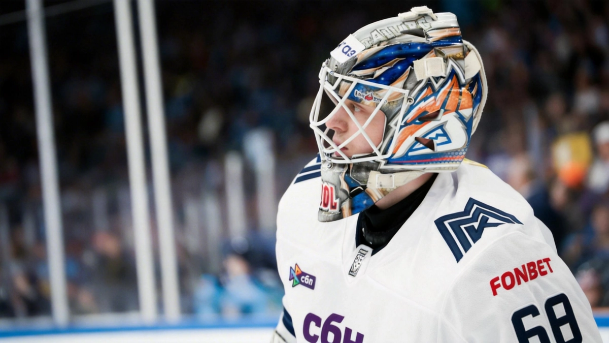 Вратарь «Металлурга» Смолин удалён за колющий удар в матче плей-офф КХЛ