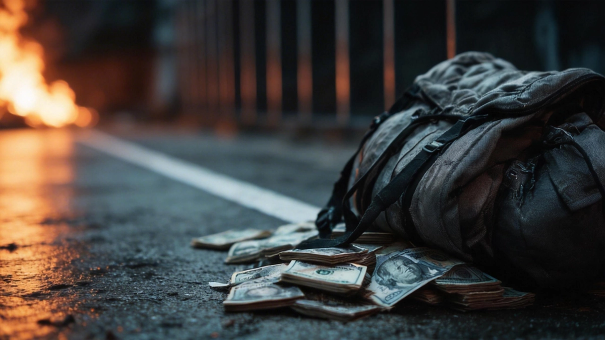 Школьники нашли 88 тысяч долларов в Москве и сожгли их на костре