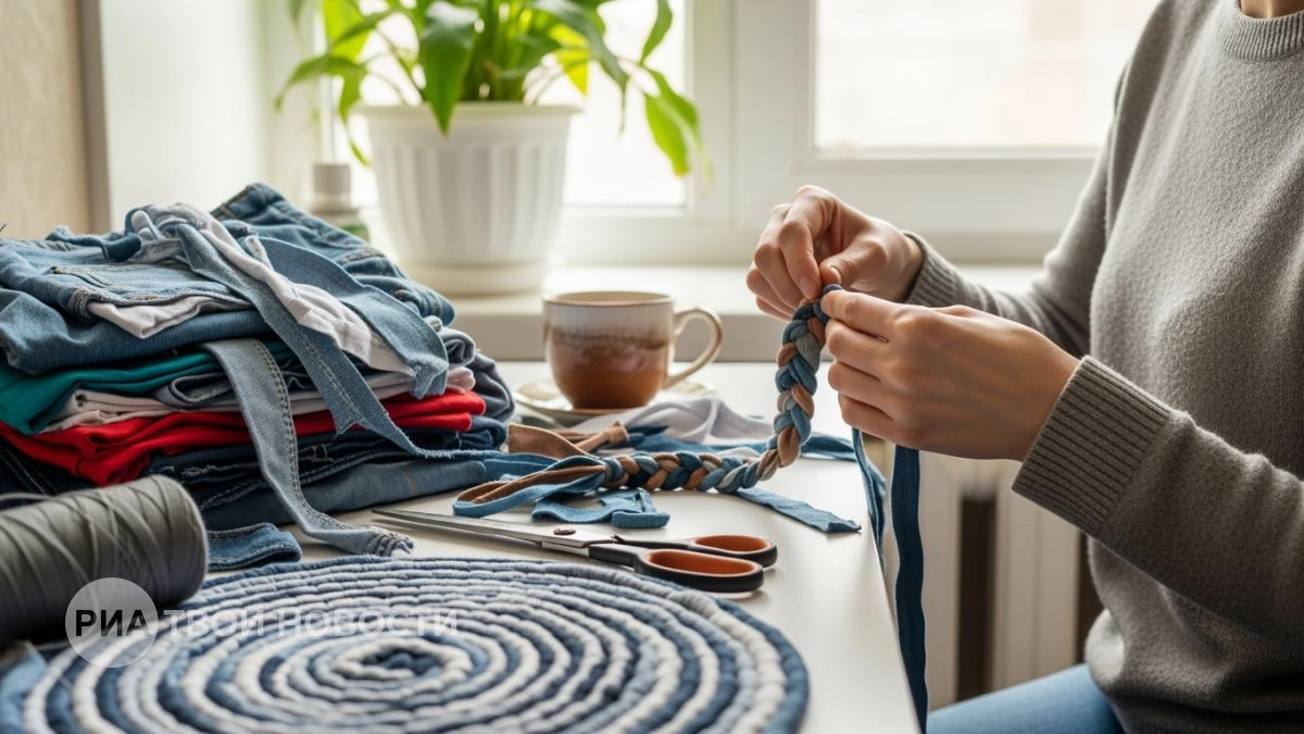 Хватит тратить деньги на магазинный декор: превращаю ненужные футболки в стильные коврики за один вечер