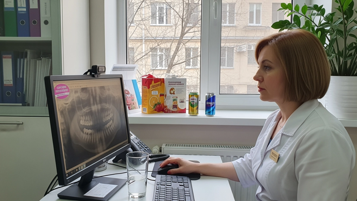 Стоматолог предупредила: соки и смузи наносят двойной удар по зубной эмали