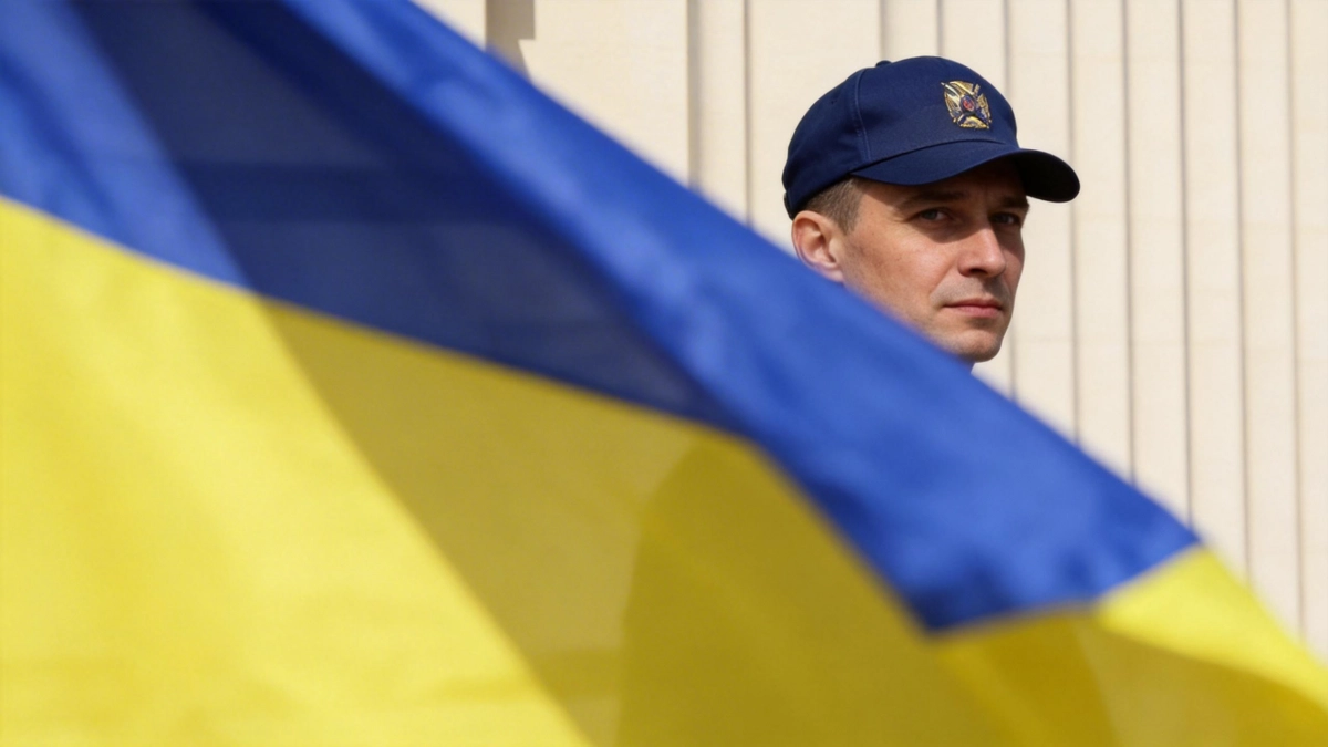 Главный флаг Украины в Киеве приспустили из-за порывов ветра до 20 м/с