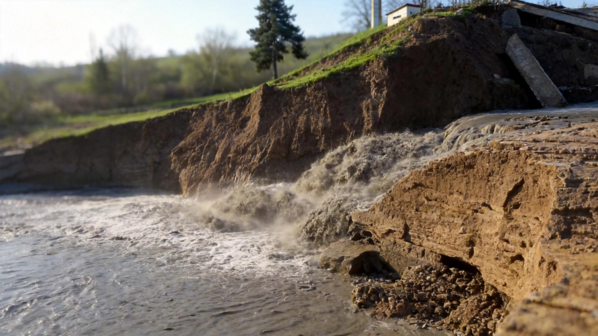 Прорыв дамбы в Дагестане уничтожил леса и грозит разливами у моря