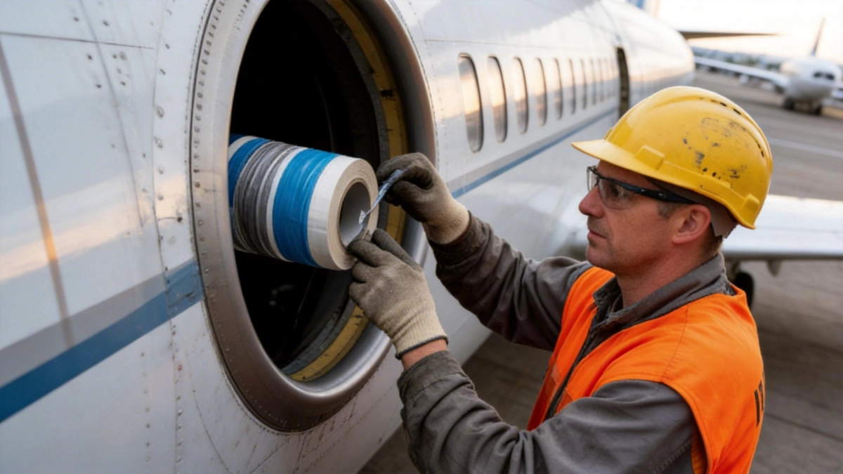 Самолёт S7 заклеили лентой перед вылетом: что это за материал