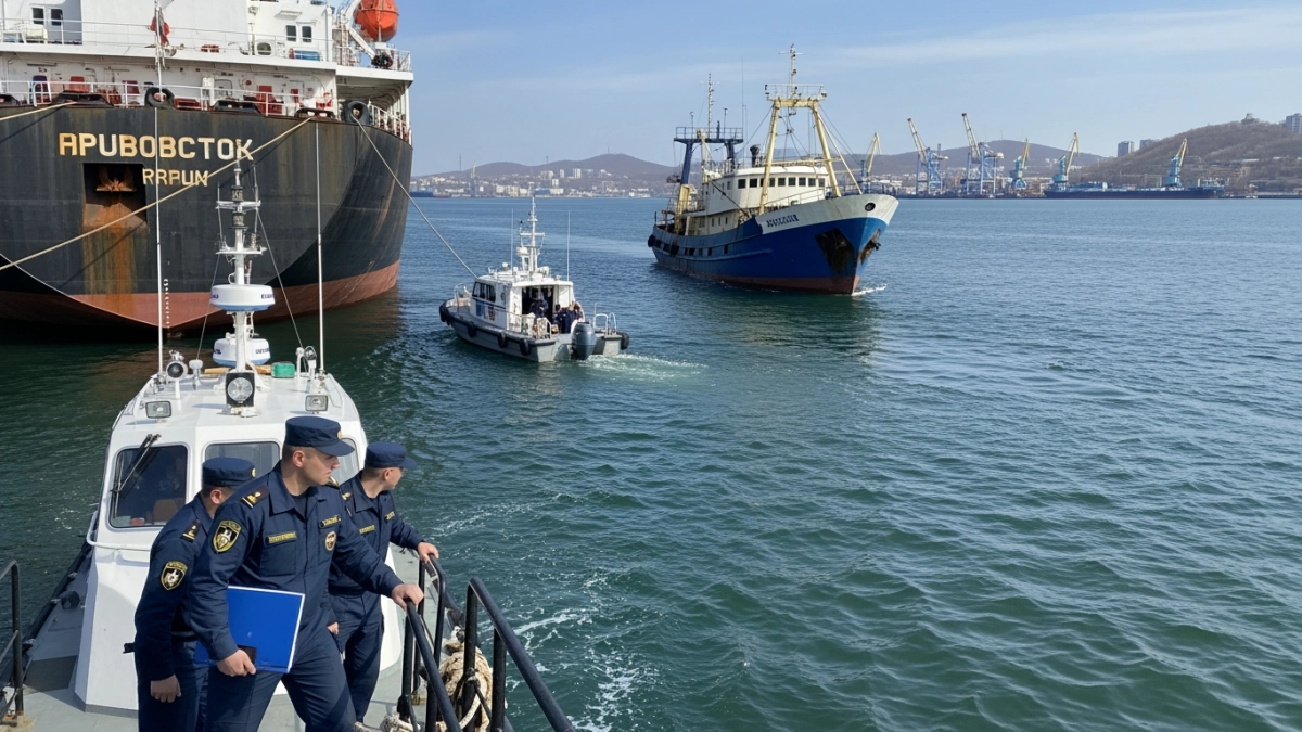 Иностранный грузовоз арестован во Владивостоке после столкновения с российским сейнером