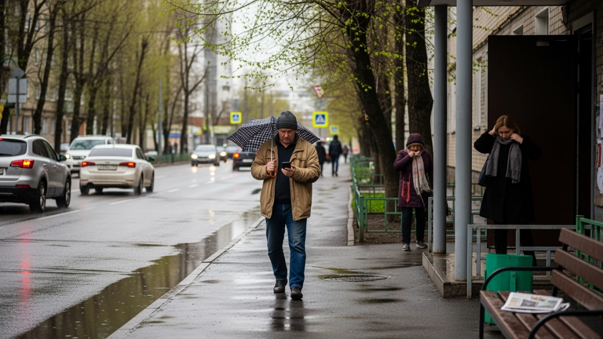 С 19 апреля в Москву придёт похолодание до +1 ночью и снег