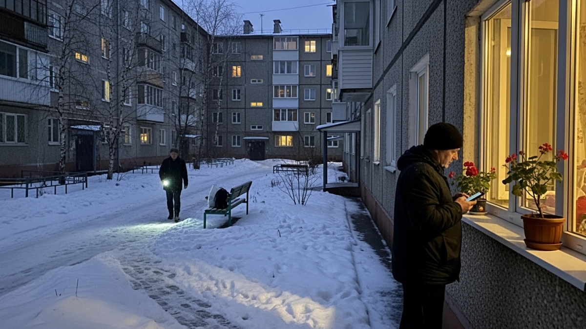 Снегопад и метель оставили три района Иркутска без электричества