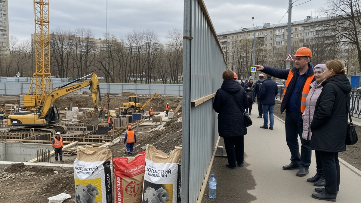 В Измайлове началось строительство дома реновации на 3-й Прядильной