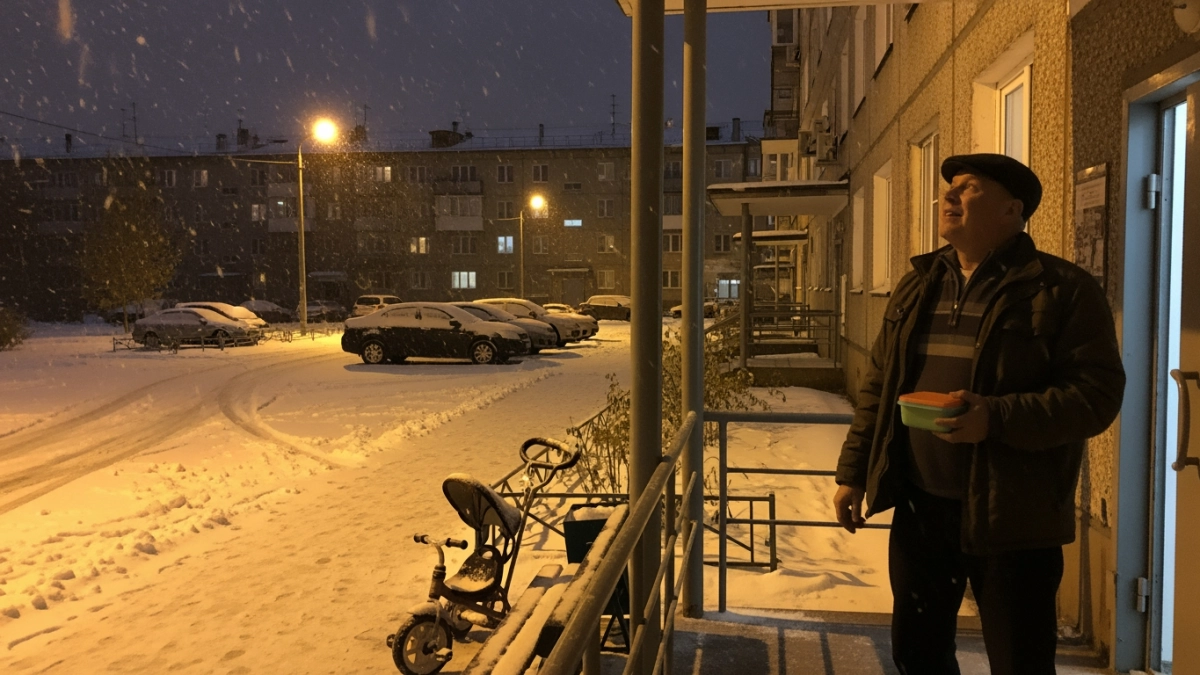 Снег в апреле: зима вернулась в Домодедово, Каширу и Дмитров