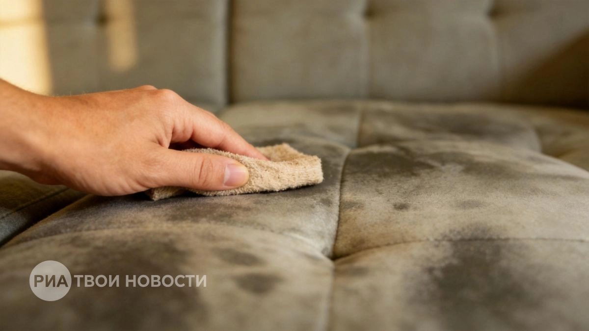 Забыла про дорогой клининг: этот простой раствор из кухни возвращает дивану первозданный вид за пару минут