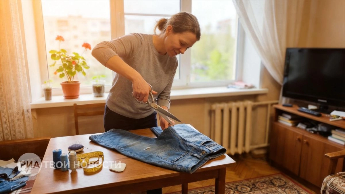 Перестала тратить деньги на аксессуары: показываю как превратить ненужные джинсы в стильную вещь за копейки