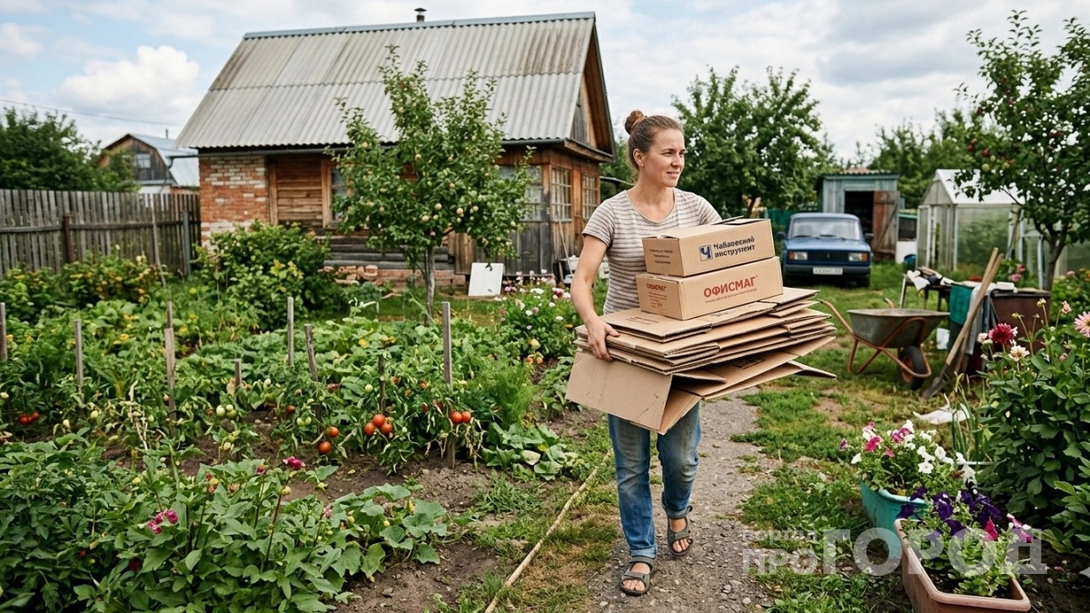 На картонные коробки объявила охоту: узнала классный способ применения их на даче - соседи копируют схему