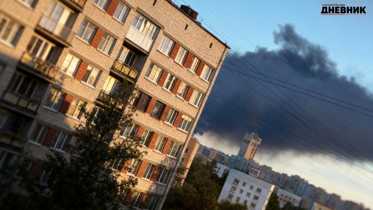 Над Петербургом поднялся столб дыма — власти подтвердили удар