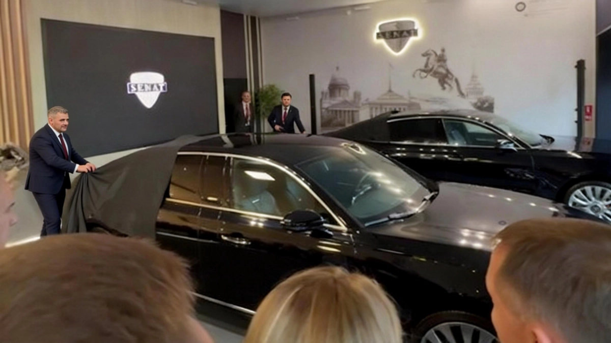 На ПМЭФ запустили российский премиальный седан Seat 900 за 12 млн рублей