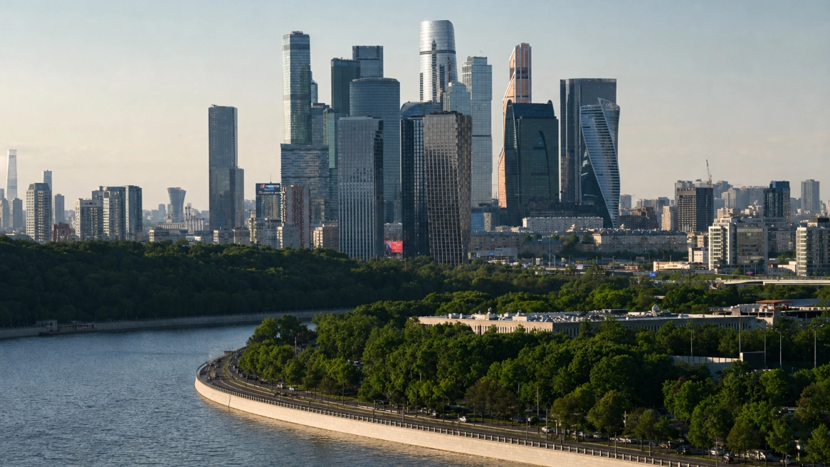 Рекордсмен Сергей Бойцов прыгнул с парашютом с 338-метровой башни в Москва-Сити