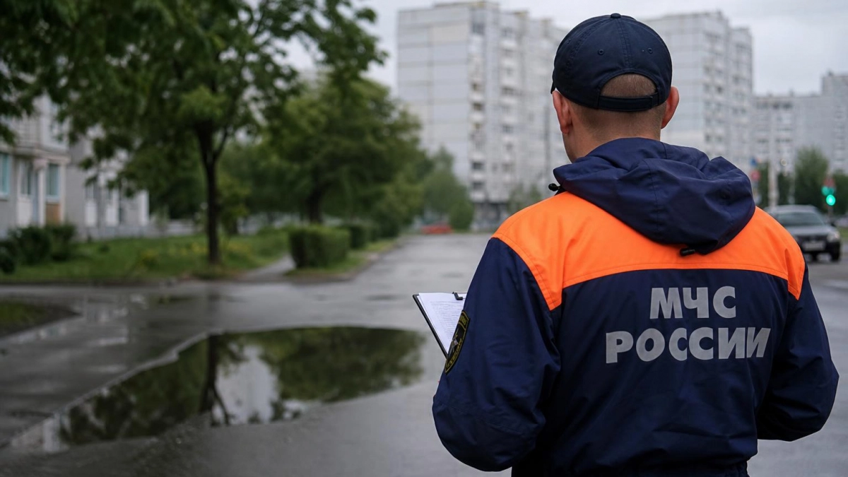Ливень превратил улицы Хабаровска в реки: вода доходит до колес машин
