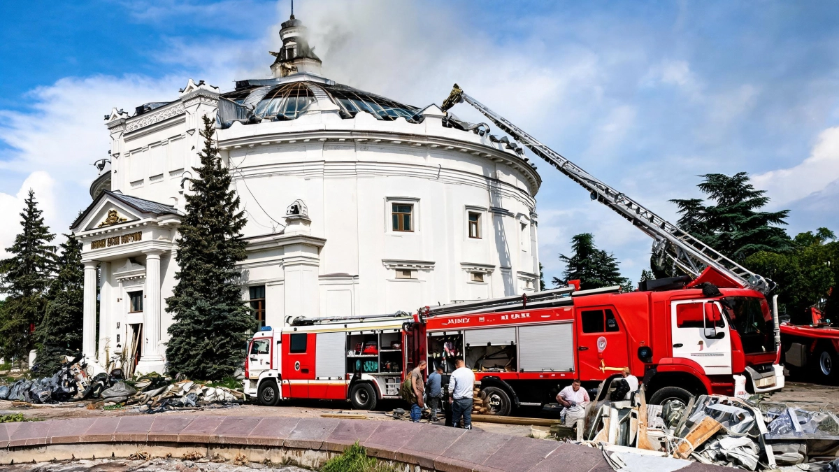 После атаки и пожара утрачено более 90 процентов панорамы «Оборона Севастополя»