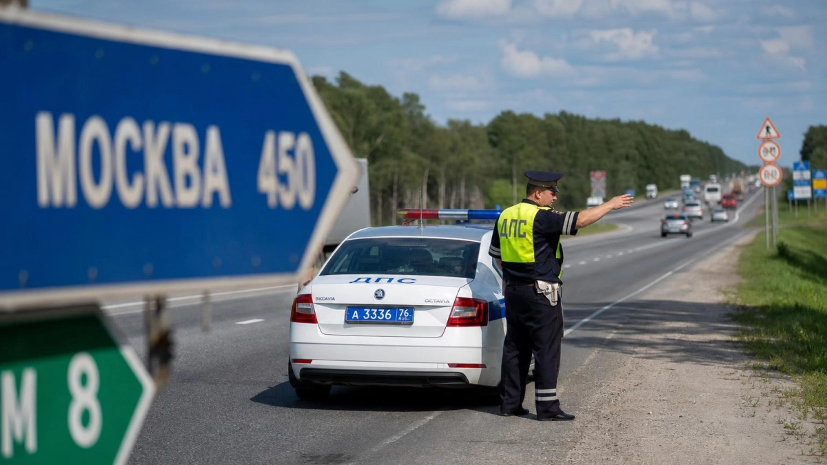 Выезд из Ярославля в Москву по трассе М-8 временно перекрыли из-за атаки БПЛА