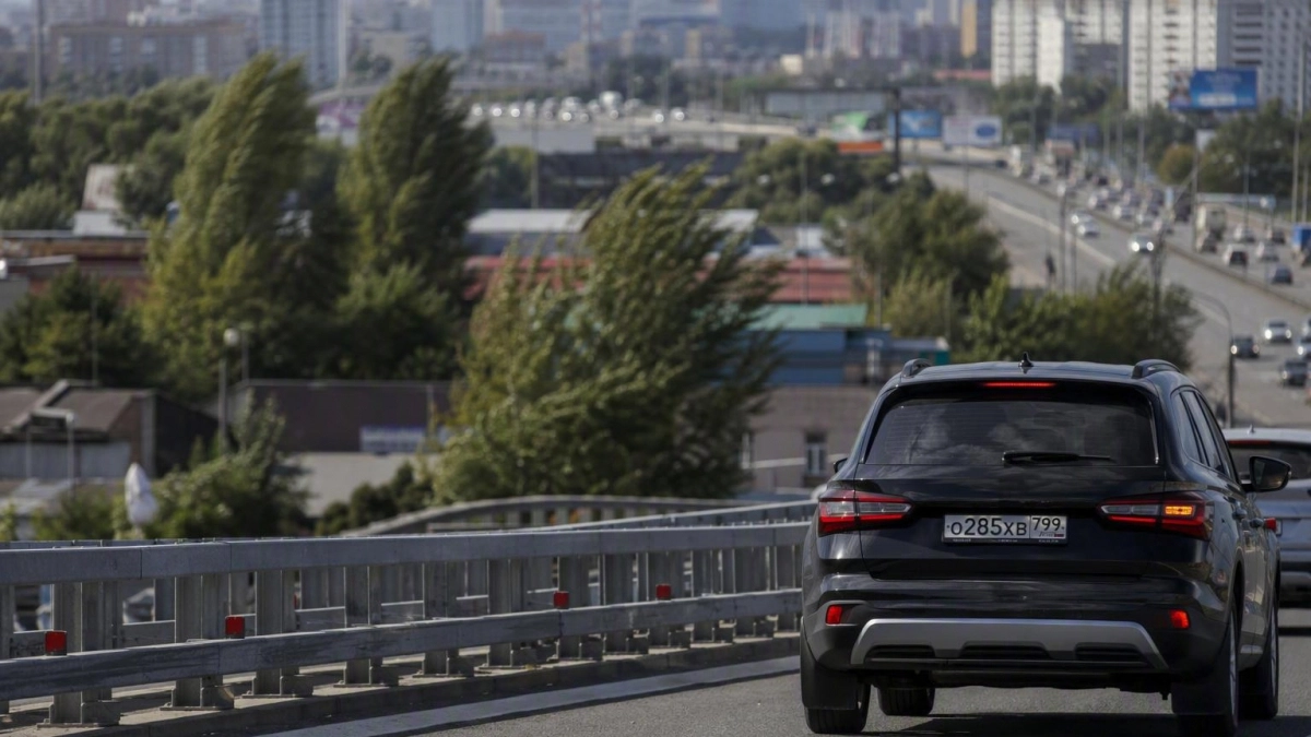 Московских водителей предупредили о порывах ветра до 20 метров в секунду