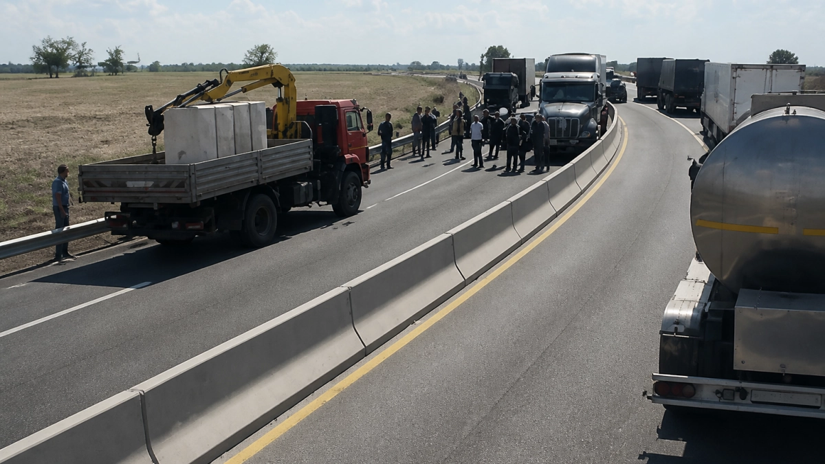 ДТП с 12 машинами остановило движение на трассе М4 Дон под Ростовом