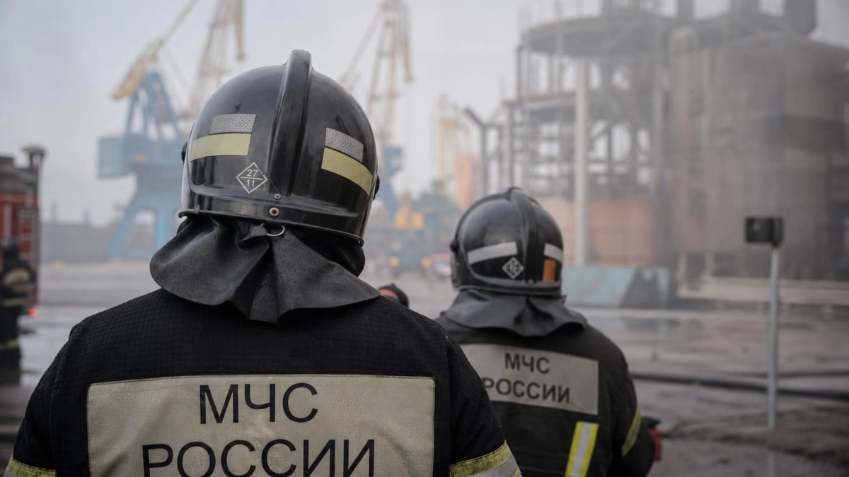 После атаки БПЛА в порту Усть-Луга зафиксированы повреждения и возгорание