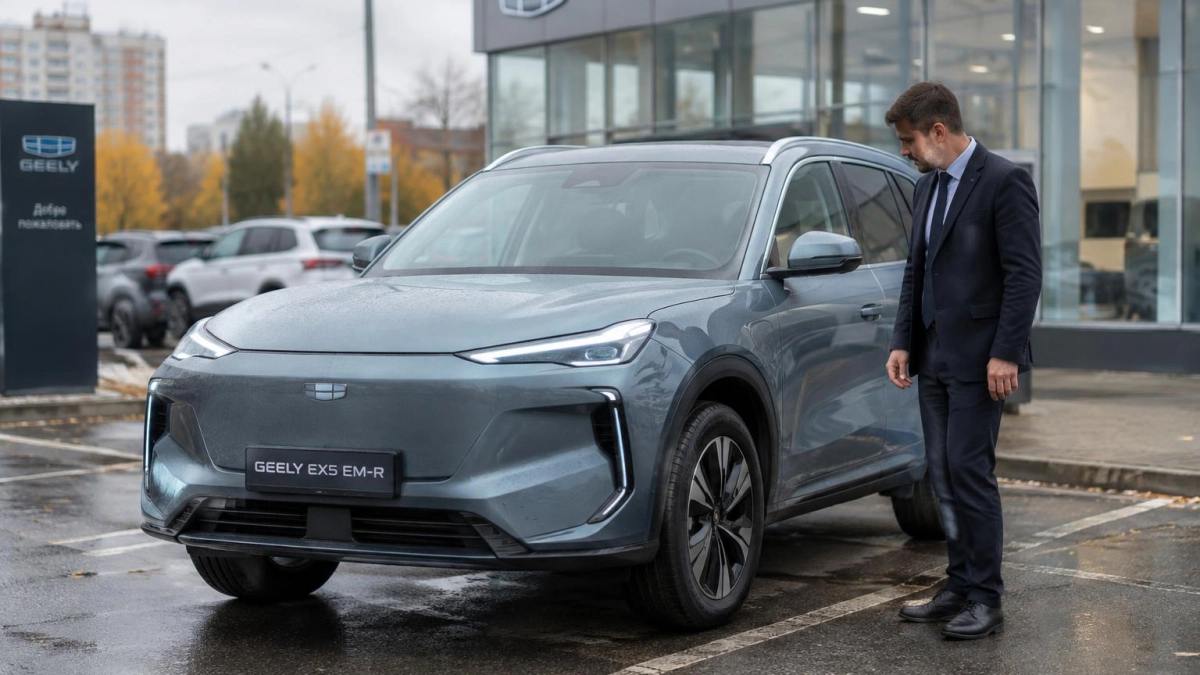 Geely EX5 EM-R занял 30% продаж у дилера в Петербурге