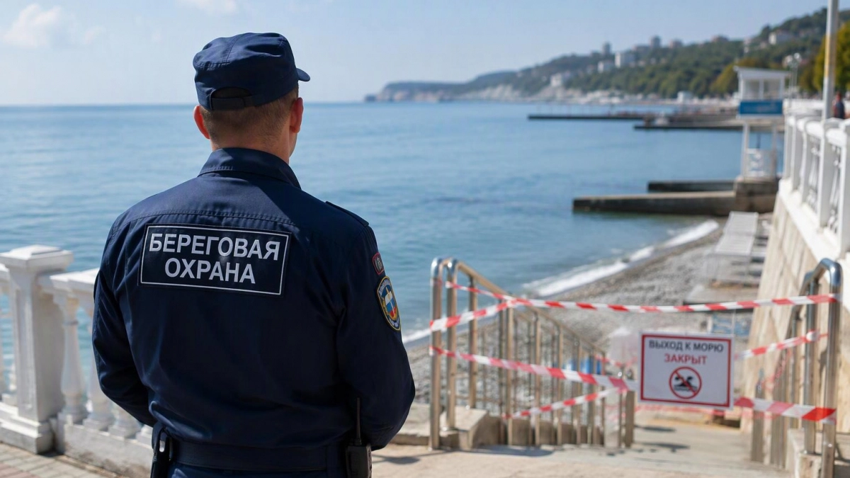 В Геленджике временно закрыли выход в море и попросили покинуть побережье