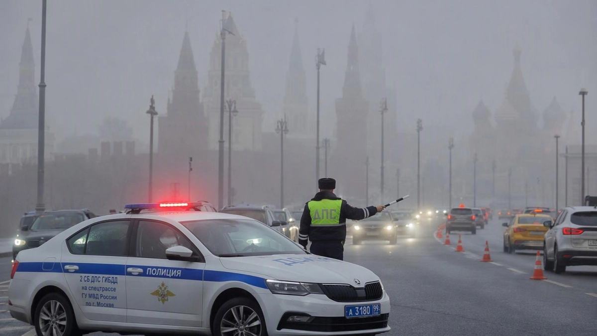 В центре Москвы временно перекрыли Кремлевскую набережную и Новый Арбат