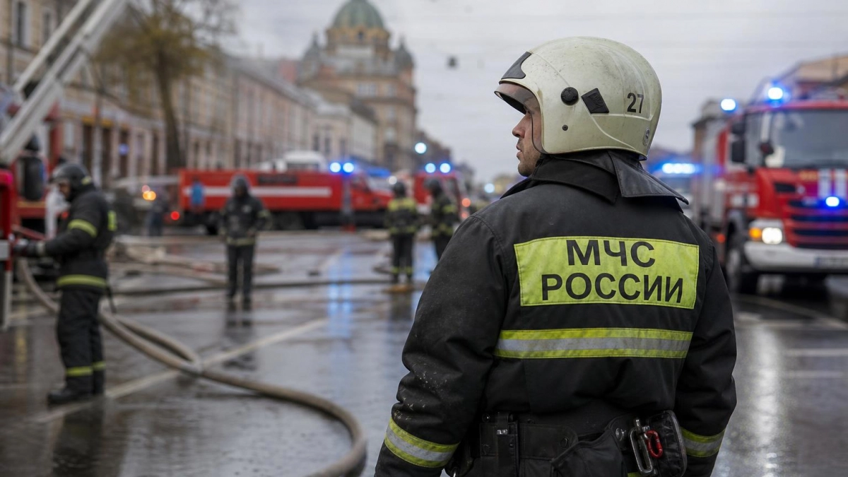 В центре Петербурга потушили открытое горение в особняке Миллера у Исаакия