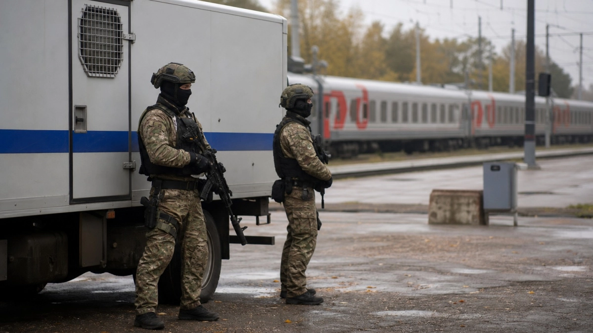 СК опубликовал кадры из поезда, где арестант захватил оружие и открыл огонь
