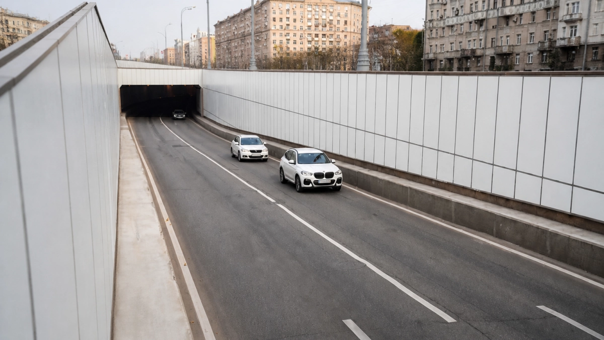 На северо востоке Москвы завершили ремонт Новоалексеевского тоннеля без полного перекрытия движения