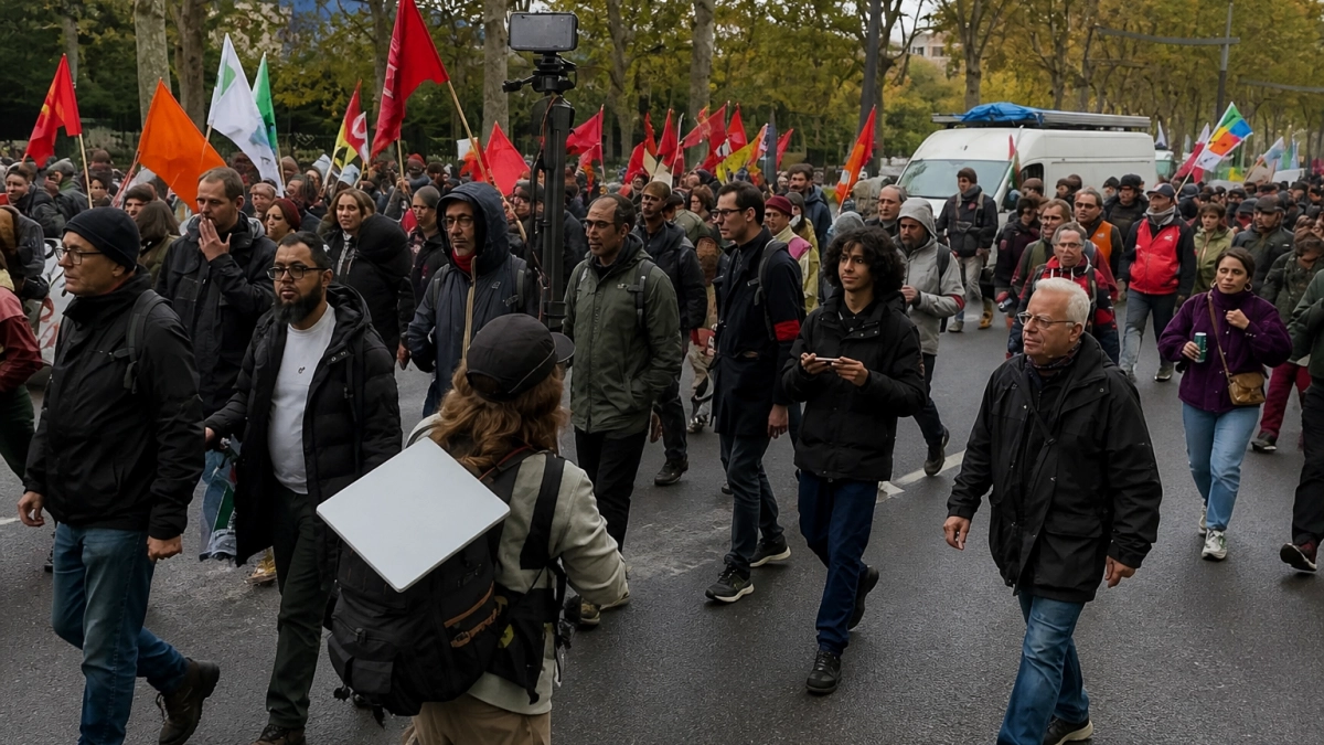 В Париже проходит масштабная акция против роста цен с участием профсоюзов и лицеистов