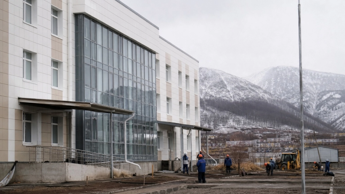 Новую районную больницу в Сусумане готовят к сдаче: готовность объекта достигла 95%